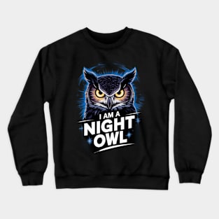 Night Owl Wisdom: Embrace the Darkness T-shirt Crewneck Sweatshirt